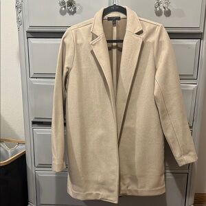 Banana Republic Cream Coat with Relaxed Fit